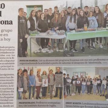 dissemination_La Voz de Almeria newspaper
